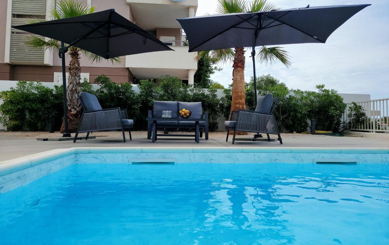 Villa Aquamarine Apartments Novalja Kültér fotó
