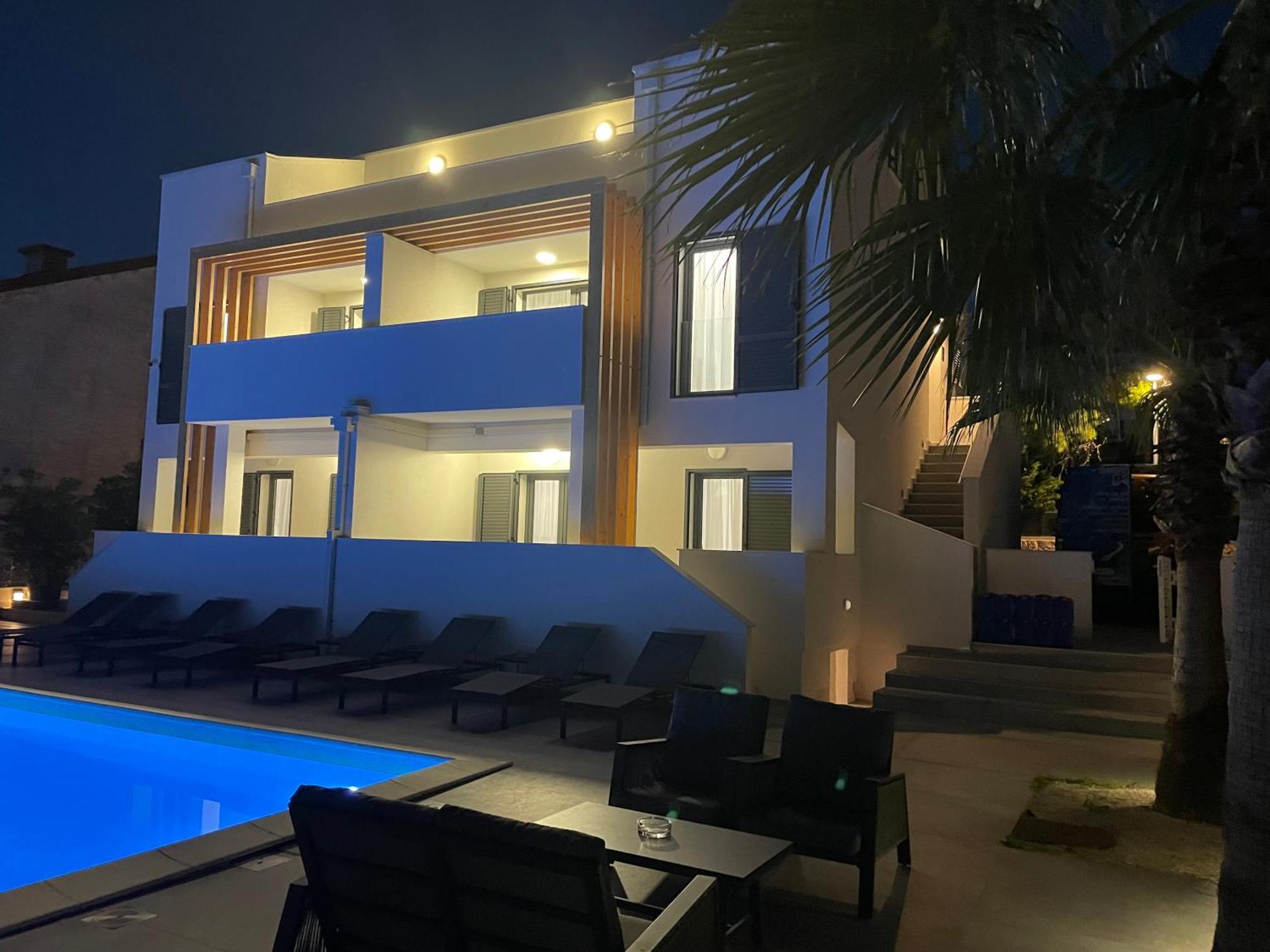 Villa Aquamarine Apartments Novalja Kültér fotó